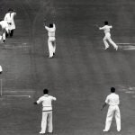 The direct hit that sealed the victory Pak vs Eng at The Oval 1954