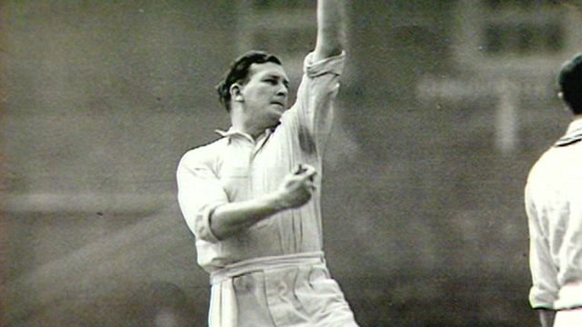 Jim Laker’s figures in the 1956 rubber were 46 wickets for 442 runs at just 9.60 per wicket. In the fourth Test alone he took 19 for 90.