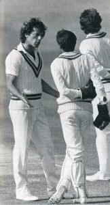 Saleem Yousaf with Imran Khan and Wasim Akram in 1987 on England Tour