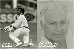Nazar Muhammad and Mudassar Nazar are the only father-son combination in Test cricket history to have carried their bat through a completed inning.