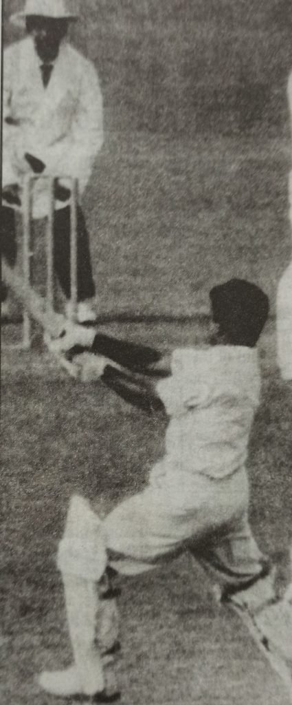 Hanif Muhammad in Action during Pakistan tours to India in 1952-53