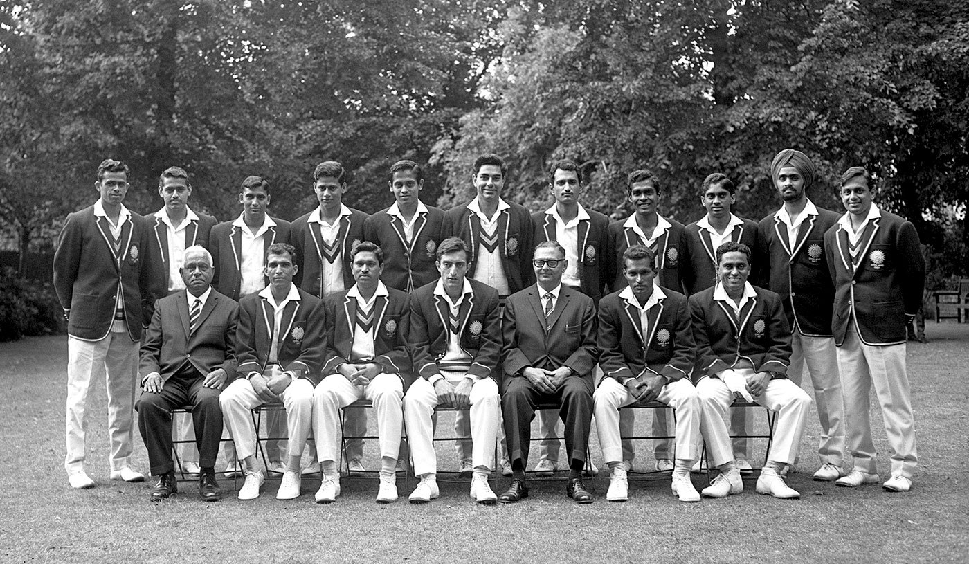India Touring Squad to England in 1967. Subrata Guha standing 4th from left side