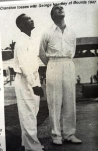 Ken Cranston Toss with George Headley at Bourda in 1947