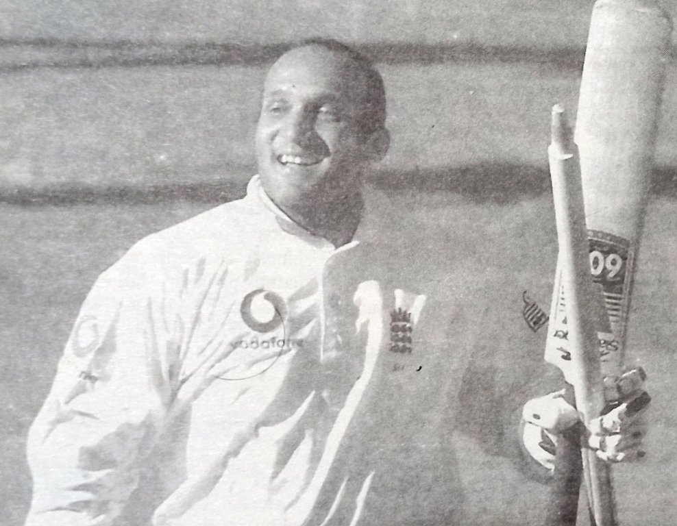 Mark Butcher played a dazzling innings against Australia at the Oval. Mark Butcher Leads with a Dazzler