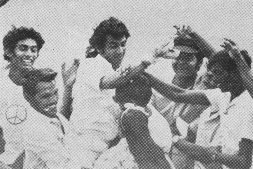 Sunil Gavaskar being chaired off the field after scoring 220 in the 5th Test at Port of Spain at the end of his famous debut series (India won 1-0, Gavaskar scored 774 runs 154.80) - what a scorecard.