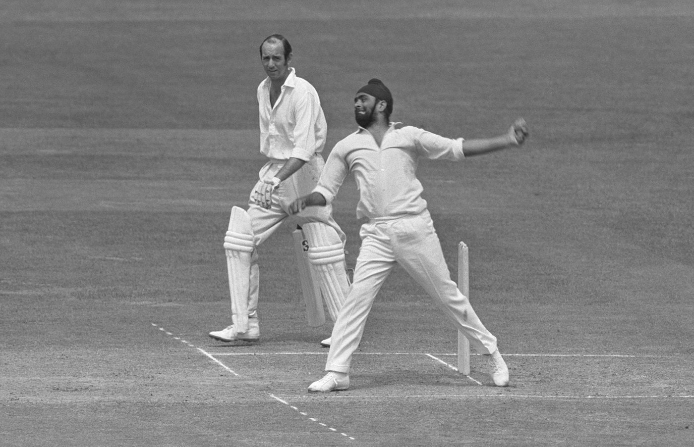 Bishan Singh Bedi master of the art of slow left-arm bowling. 67 Tests (22 as captain), 266 Wickets 10 ODIs Wickets