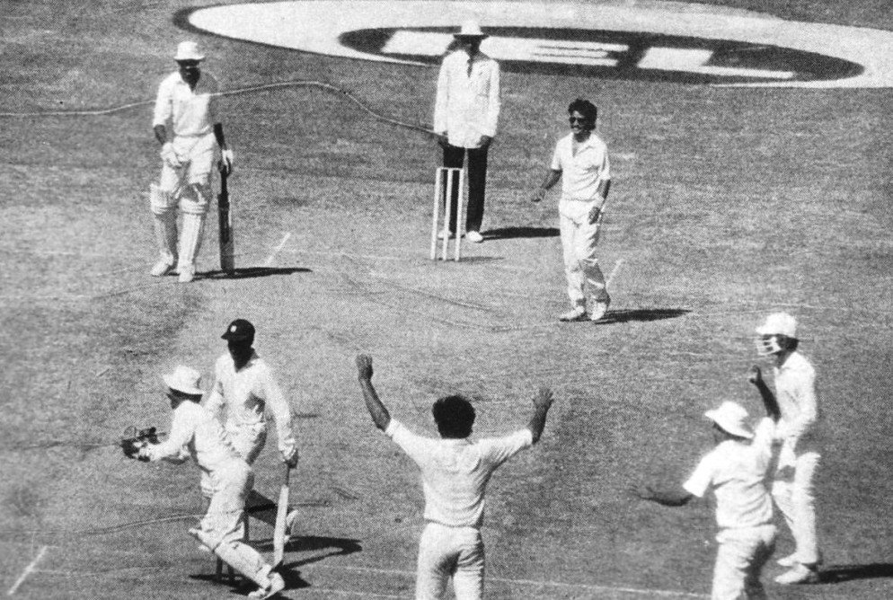 Narendra Hirwani 1987-88 India v West Indies, 4th Test, Madras India won by 255 runs and Hirwani got 16 match wickets for 136 which remains the best debut match bowling figures to this day