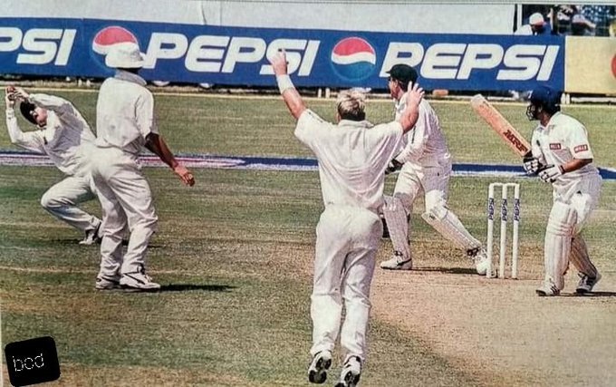 Shane Warne dismissed Sachin in 1st test at chennai 1998 in 1st inning getting caught by Mark Taylor in slip Warne-Taylor became the 1st bowler-fielder combination to complete 50 dismissals in test