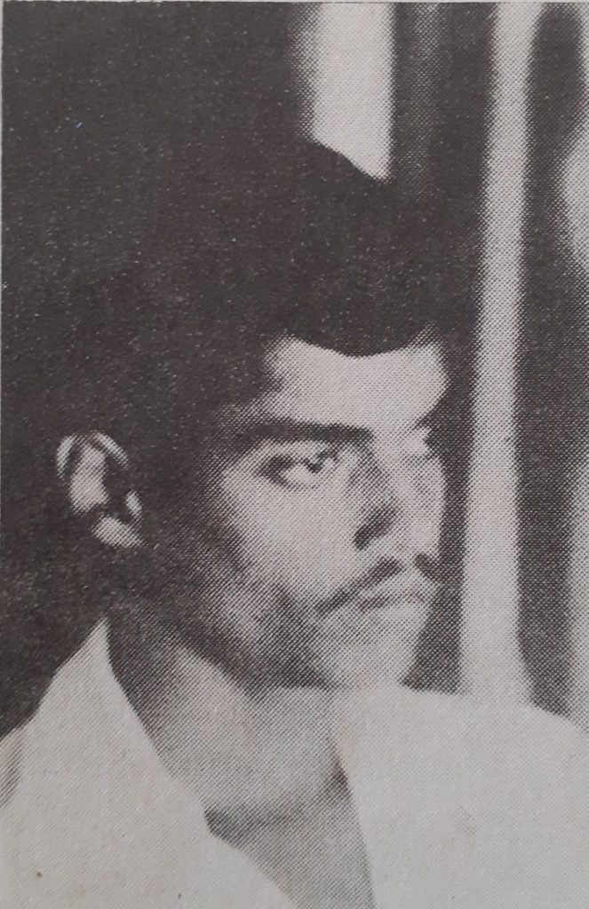 Dilip Vengsarkar, then 19, during the rain-marred Irani Trophy (Bombay vs Rest of India) match in Nagpur, Oct-Nov 1975