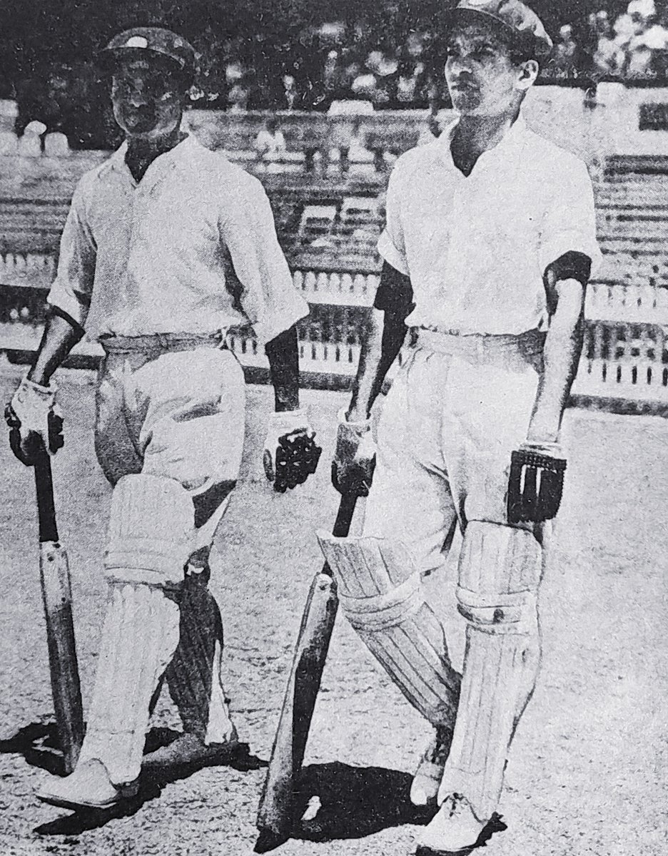 Vijay Hazare and Dattu Phadkar, Adelaide, 1947-48