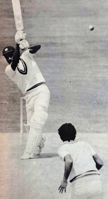 World Cup 1983 - Kapil Dev criticized the track as substandard, but Viv Richards found it to his liking mauling Madal Lal in his opening over.