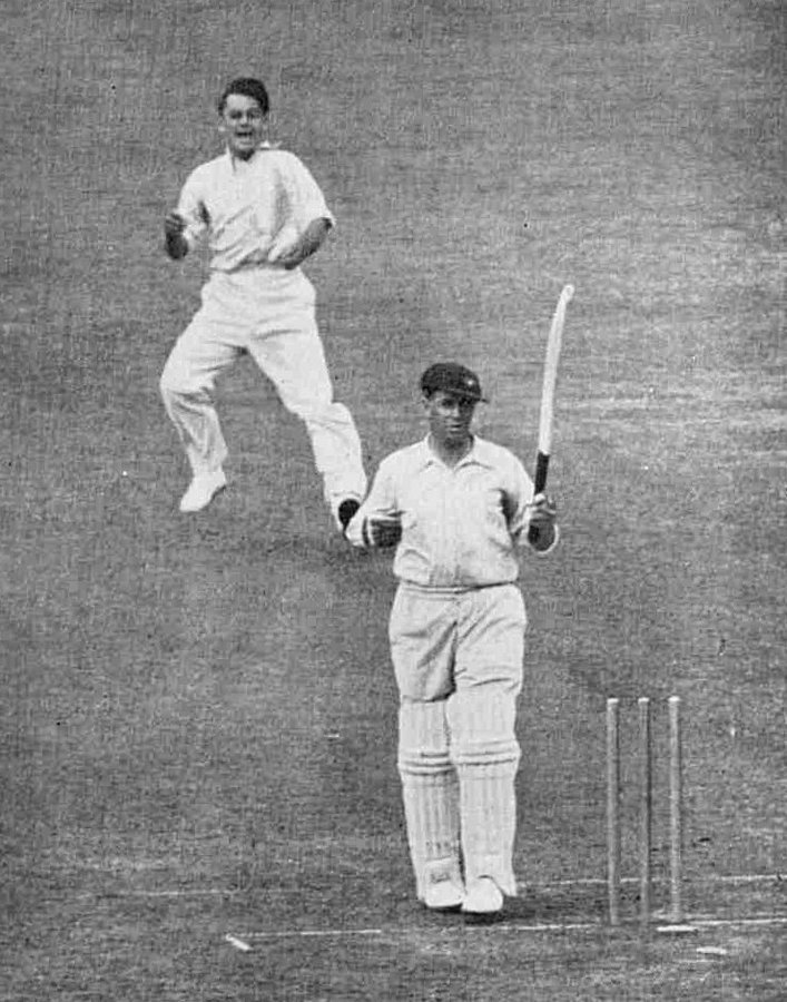 Bill Ponsford bowed out of Test cricket with his best score, 266, against England at The Oval.