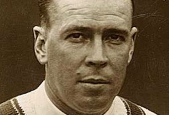 Bill Ponsford dismissed for 266 in his final Test match v England at The Oval.
