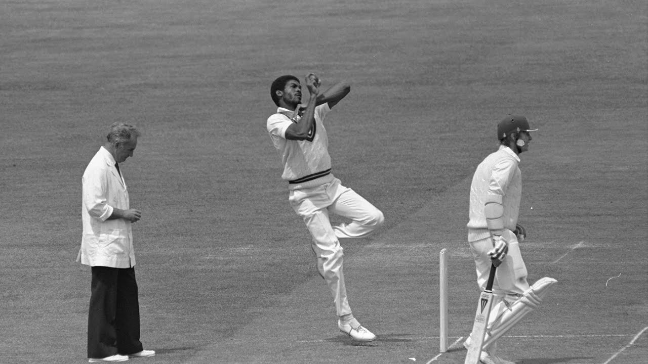 Michael Holding paced out his menacing run. He was almost using the sight screen at the pavilion end as a catapulting starting block.