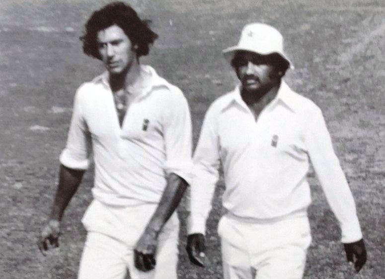 Imran Khan and Mushtaq Mohammad display the different standards of Pakistan cricket in October 1978. It's Lahore — the second Test against India