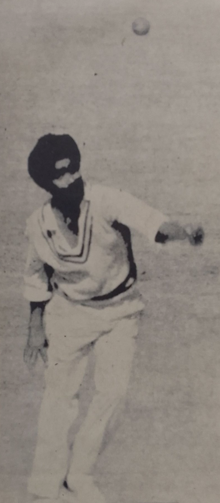 Young Bishan Singh Bedi Bowling 
