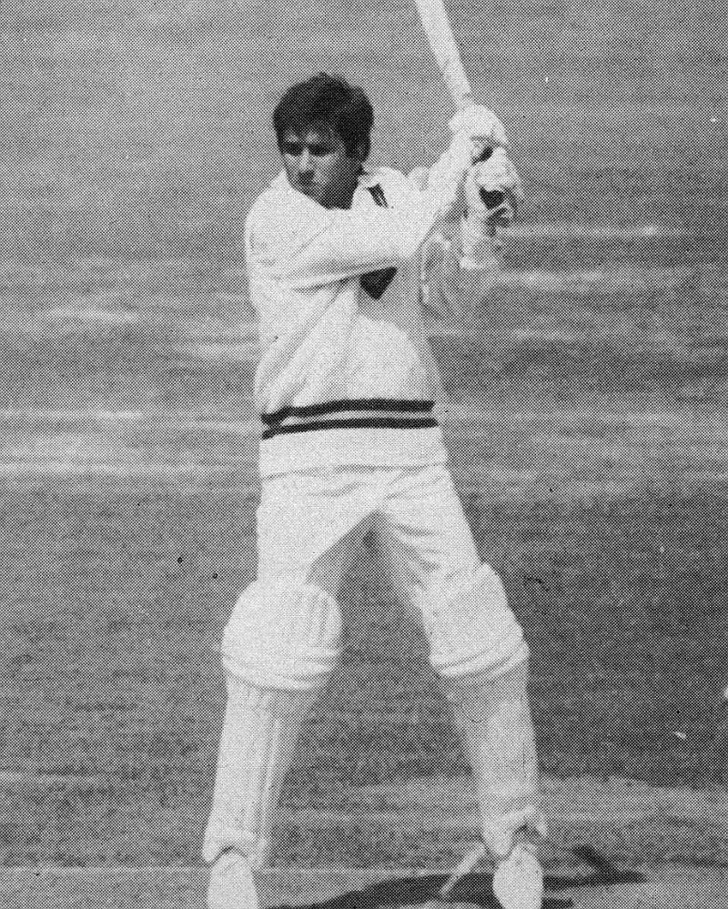 Majid Khan - stumped for 98 at Hyderabad, century before lunch at Karachi. Top: Javed Miandad, who has now made 504 runs in his first five Test innings - passing Zaheer's world Test record of 425 (and Headley's 470 in his first six Test innings)
