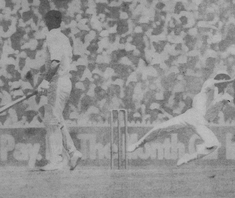 Ian Chappell caught by Zaheer Abbas at first Slip