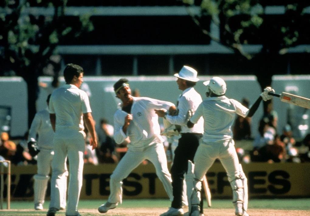 Dennis Lillee and Javed Miandad Involved in a disgraceful incident