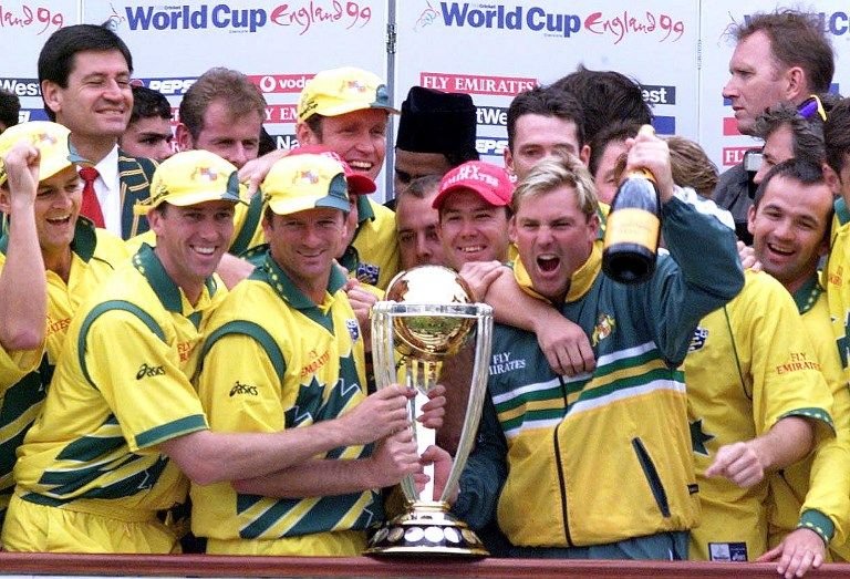 Australia lifted the World Cup in 1999