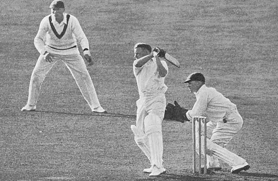 Has a team ever won a test series 3-2 after training 2-0? In 1936–37, Australia was trailing 2-0, while England won opulently after two Test matches. Don Bradman punches a four through mid-off late in the day.